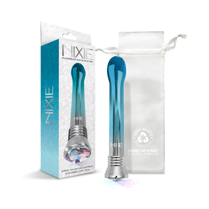 Nixie Waterproof 10-Function Bulb Vibe – Blue Ombre Glow
