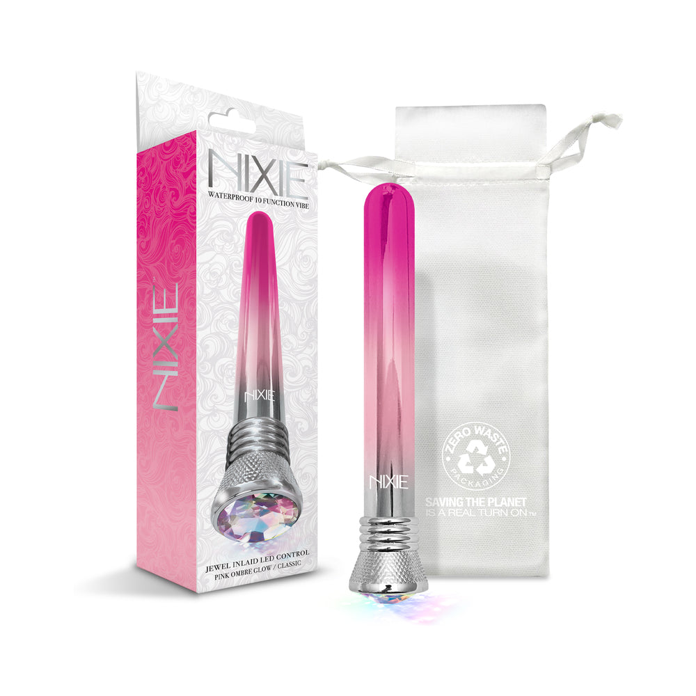 Nixie 10-Function Waterproof Classic Vibe – Pink Ombre Glow
