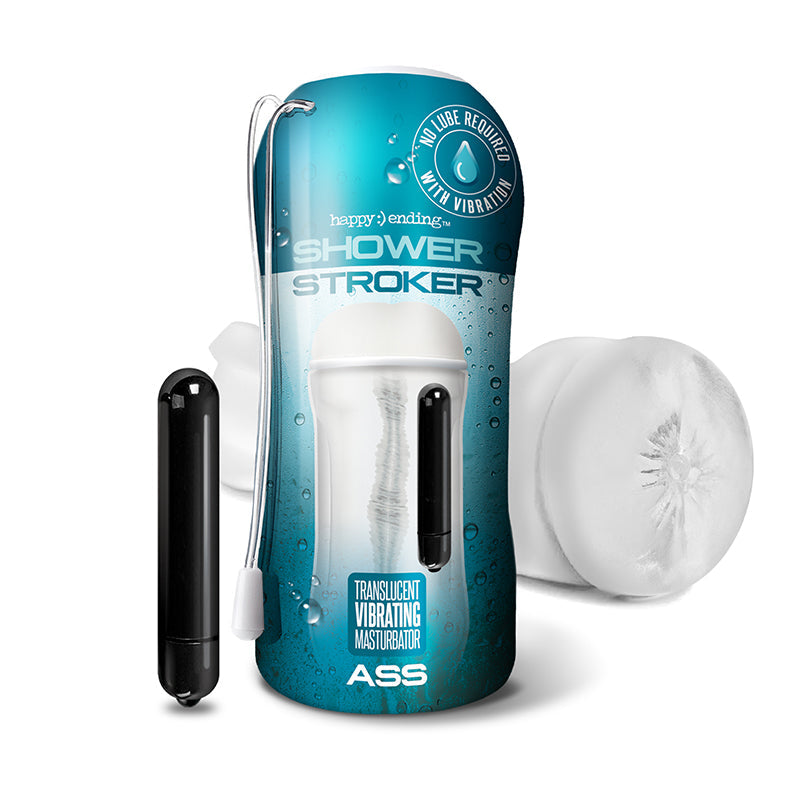Happy Ending Vibrating Shower Stroker – Assorted Colors