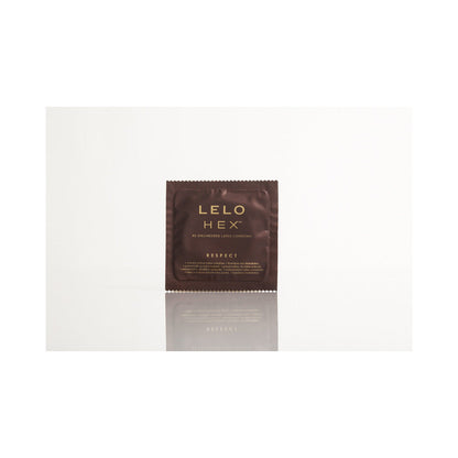 LELO HEX Respect XL Lubricated Latex Condoms – Clear – 3-Pack