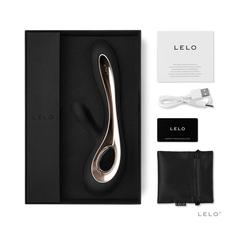 LELO Soraya 2 Rechargeable Rabbit Vibrator – Black