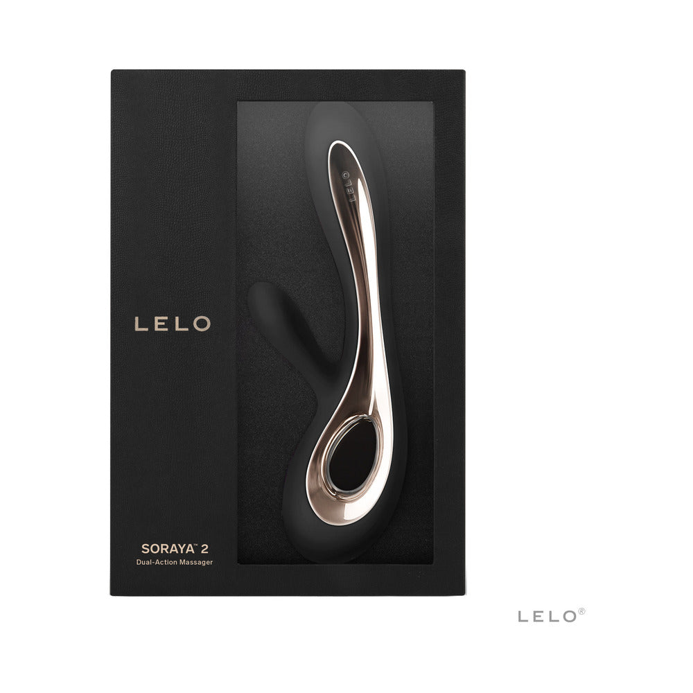 LELO Soraya 2 Rechargeable Rabbit Vibrator – Black