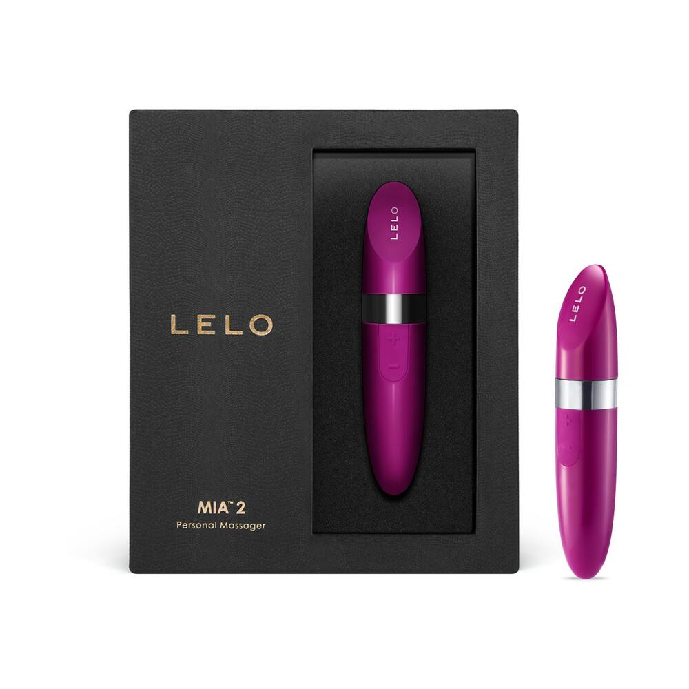 LELO MIA 2 Rechargeable Lipstick Vibrator – Deep Rose