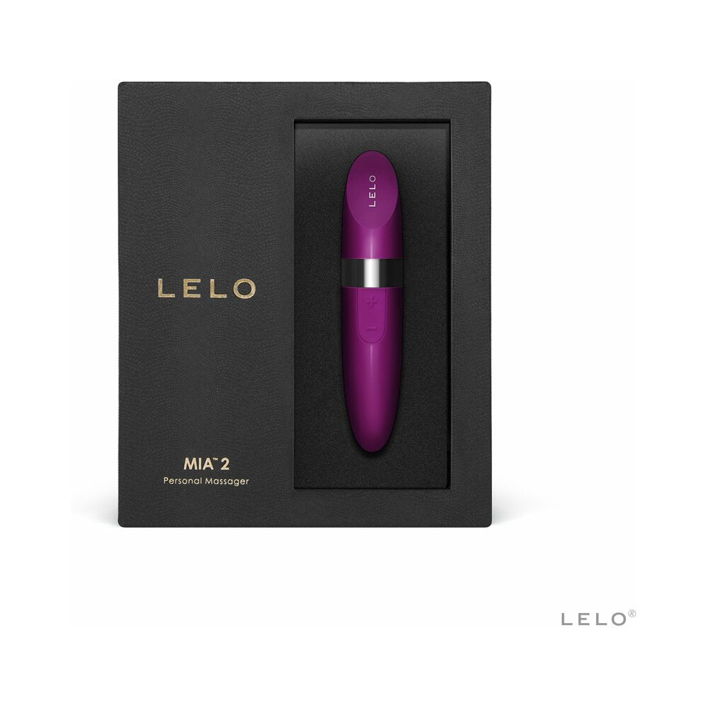 LELO MIA 2 Rechargeable Lipstick Vibrator – Deep Rose