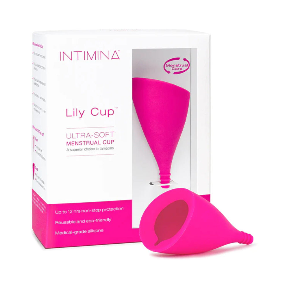 INTIMINA Lily Cup Ultra-Soft Menstrual Cup Size B – Hot Pink