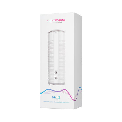 Lovense Max 2 Bluetooth App-Controlled Vibrating and Suction Masturbator – White