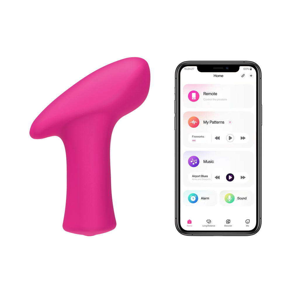 Lovense Ambi Bluetooth Programmable Bullet Vibrator - Hot Pink