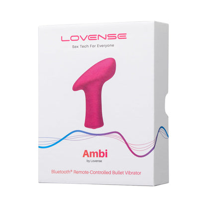 Lovense Ambi Bluetooth Programmable Bullet Vibrator - Hot Pink