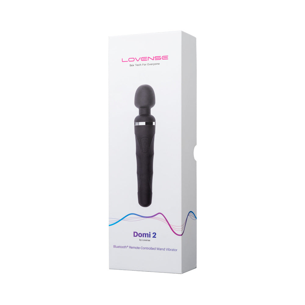 Lovense Domi 2 Programmable Wand Vibrator - Black