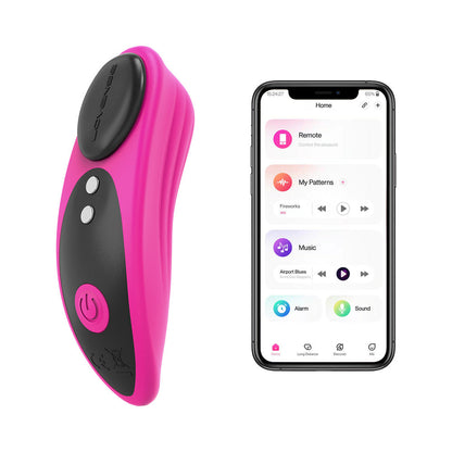 Lovense Ferri Bluetooth Remote-Controlled Panty Vibrator – Hot Pink