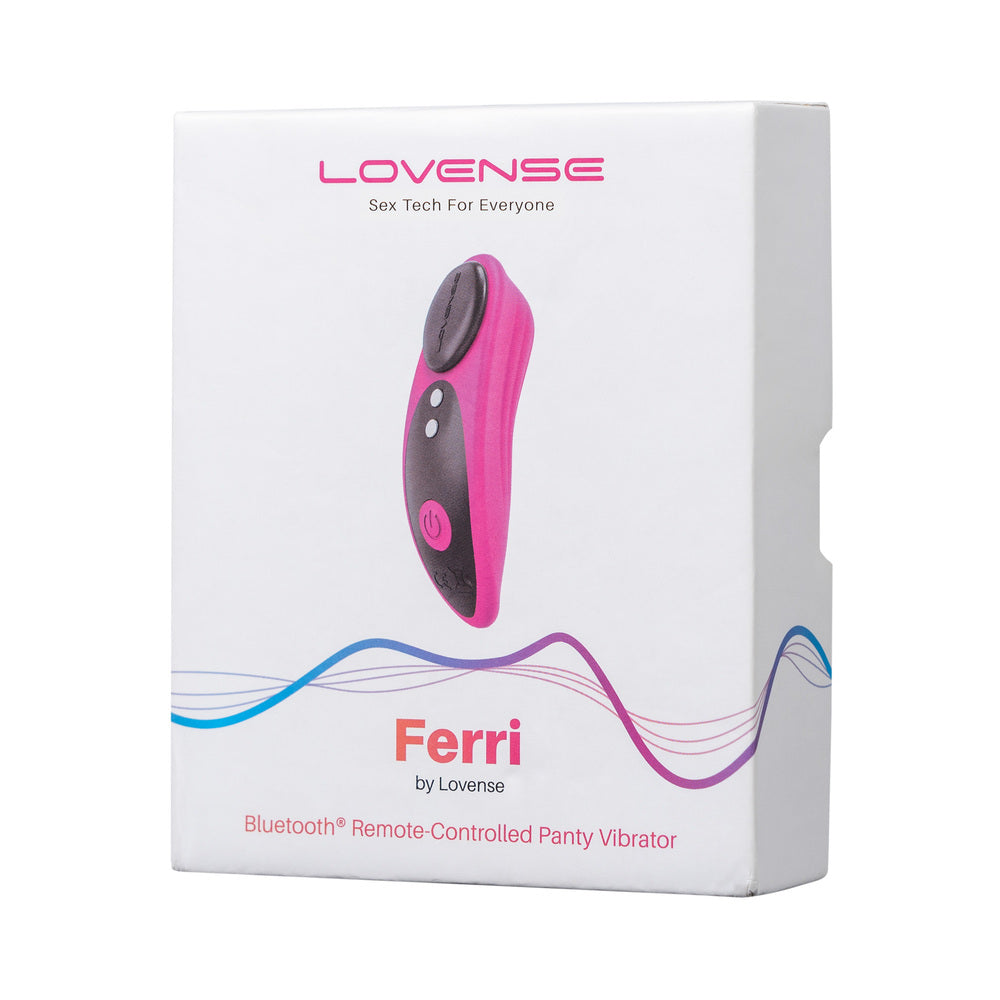 Lovense Ferri Bluetooth Remote-Controlled Panty Vibrator – Hot Pink