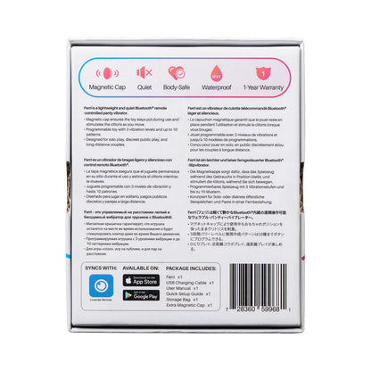 Lovense Ferri Bluetooth Remote-Controlled Panty Vibrator – Hot Pink