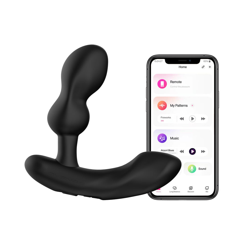 Lovense Edge 2 Adjustable Prostate Massager with Bluetooth Control - Black