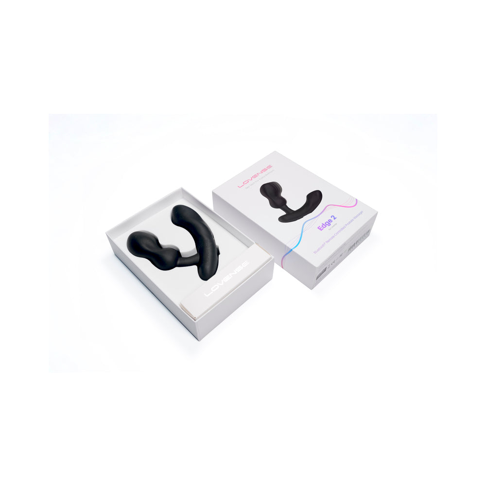 Lovense Edge 2 Adjustable Prostate Massager with Bluetooth Control - Black