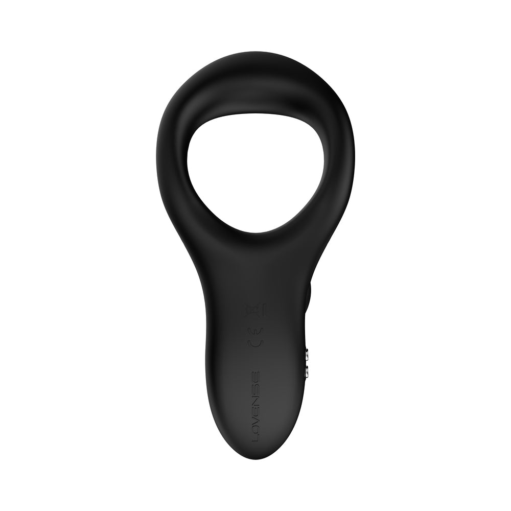 Lovense Diamo Bluetooth Remote-Controlled Vibrating Cockring – Black