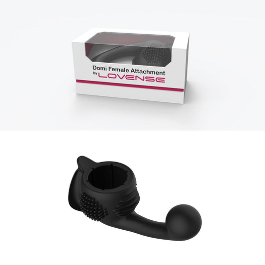Lovense Domi G-Spot Attachment - Dual Stimulator - Black