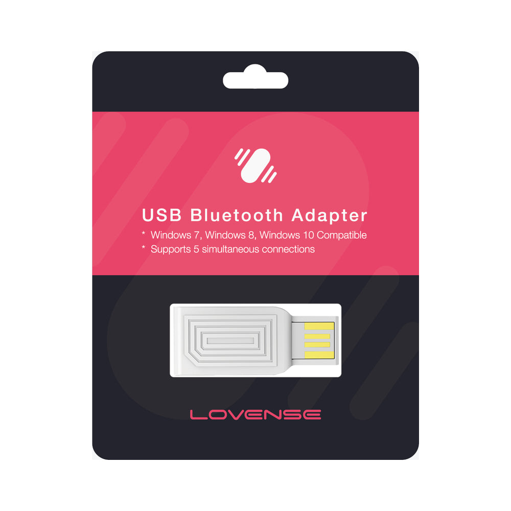 Lovense USB Bluetooth Adapter for Connecting Lovense Toys to Windows PC - White