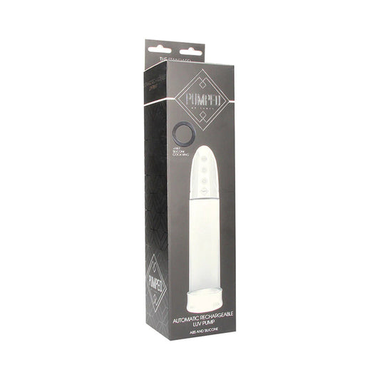 Pumped Automatic Rechargeable Luv Pump – Clear – Vacuum Erection Device