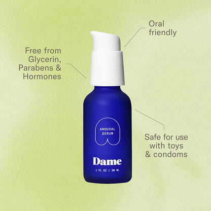Dame Arousal Serum – pH-Balanced Clitoral Stimulation Serum – Clear