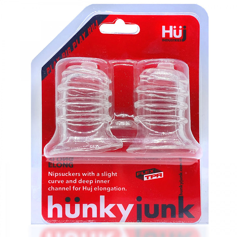 Hunkyjunk ELONG Wide-Base Nipsucker – Clear