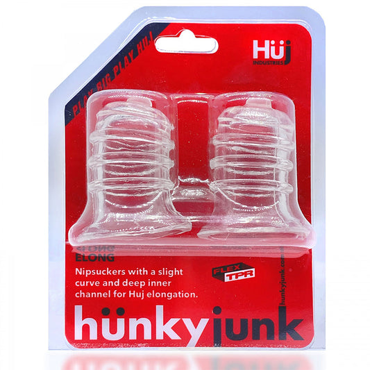 Hunkyjunk ELONG Wide-Base Nipsucker – Clear
