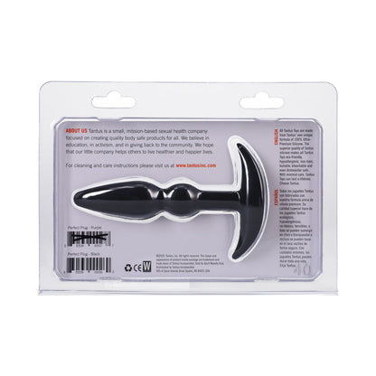 Tantus Perfect Plug Plus Anal Plug with Vibrating Bullet – Black