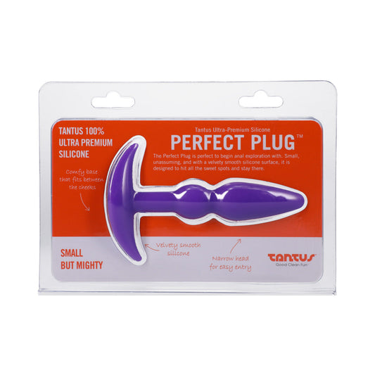 Tantus Perfect Plug Plus Anal Plug with Vibration – Lilac