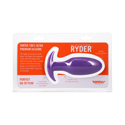 Tantus Ryder Anal Plug – Purple – Silicone – Intermediate Size