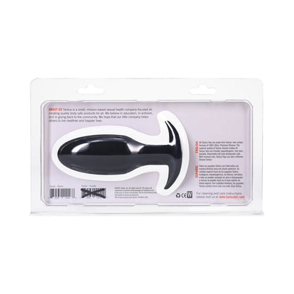 Tantus Ryder Anal Plug – Intermediate Size, Gradual Curve, Black