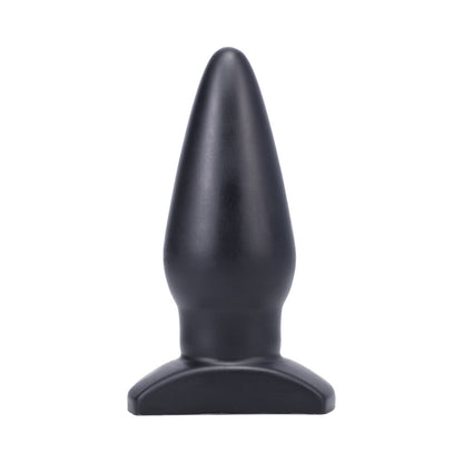 Tantus Ringo Anal Plug – Traditional Style Anal Plug with Curved Anchor – Black