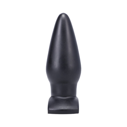 Tantus Ringo Anal Plug – Traditional Style Anal Plug with Curved Anchor – Black