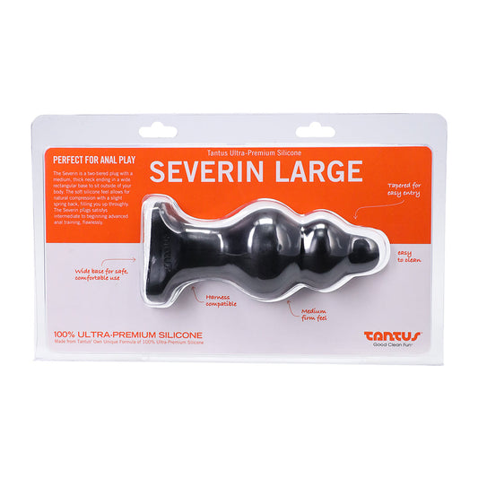 Tantus Severin Large Anal Plug – Black – Intermediate to Advanced Training