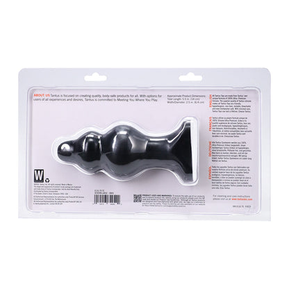 Tantus Severin Large Anal Plug – Black – Intermediate to Advanced Training