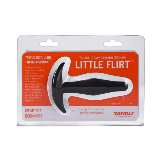 Tantus Little Flirt Anal Plug – Beginner-Friendly Design in Black
