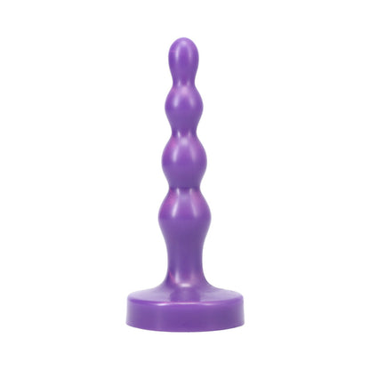 Tantus Ripple Small Beaded Anal Plug – Purple – Flexible Silicone