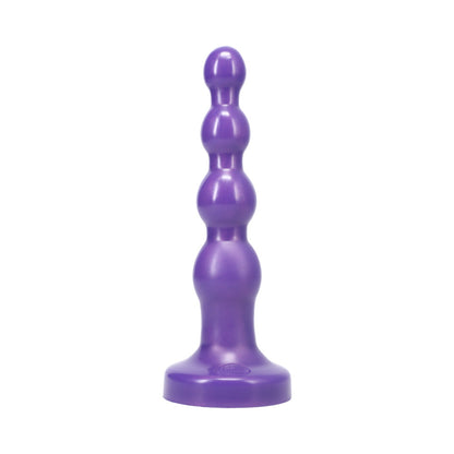 Tantus Ripple Large Beaded Anal Plug – Purple – Silicone – Intermediate Level