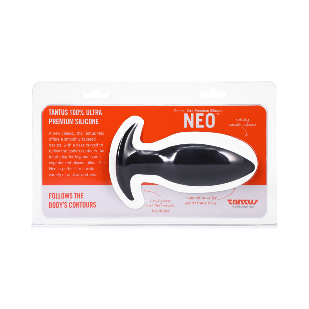 Tantus Neo Anal Plug - Smooth Tapered Design - Black
