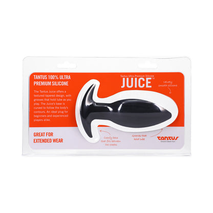 Tantus Juice Anal Plug – Black – Textured Silicone Design