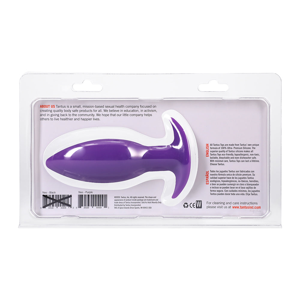 Tantus Neo Anal Plug – Smooth Tapered Design – Purple