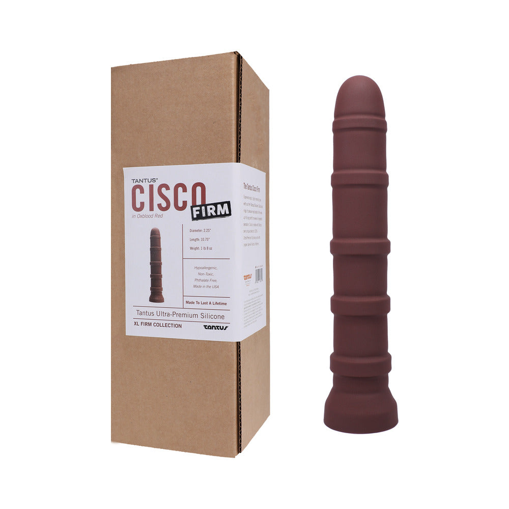 Tantus Cisco Firm Dildo – Garnet – Silicone – 10.75 in Length