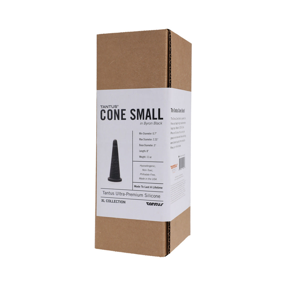 Tantus Cone Small Dildo – Black – Ultra-Premium Silicone