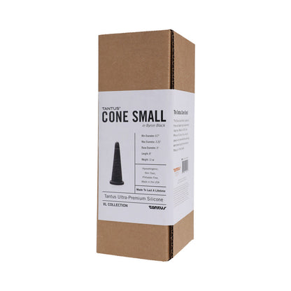 Tantus Cone Small Dildo – Black – Ultra-Premium Silicone
