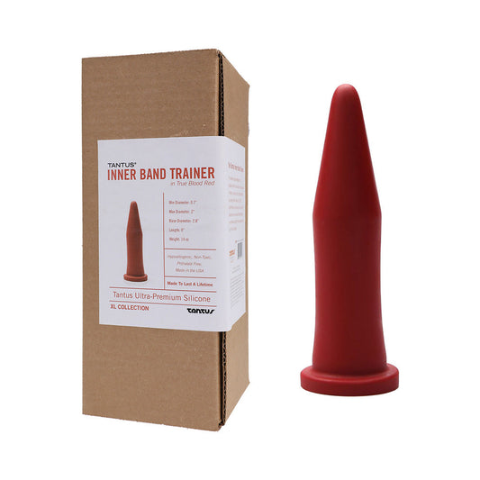 Tantus Inner Band Trainer Dildo – Advanced Anal Training Tool – Red