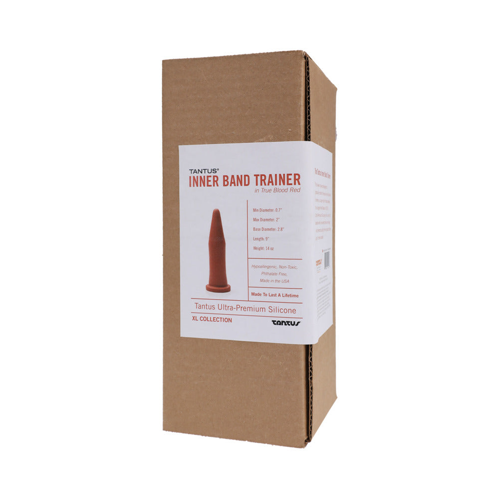 Tantus Inner Band Trainer Dildo – Advanced Anal Training Tool – Red