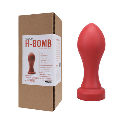 Tantus H-Bomb Dildo - Mimics Fist Shape - Ruby