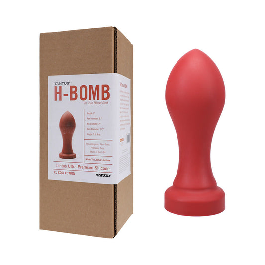 Tantus H-Bomb Dildo - Mimics Fist Shape - Ruby