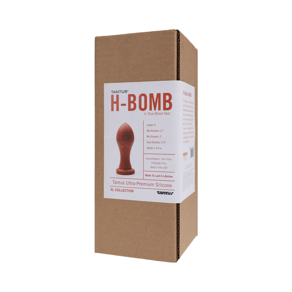 Tantus H-Bomb Dildo - Mimics Fist Shape - Ruby