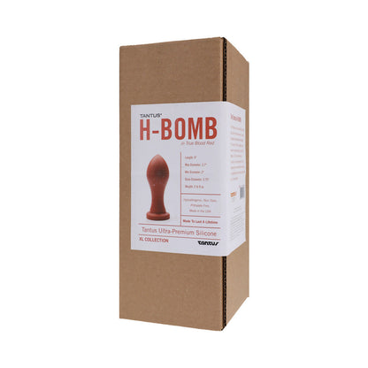 Tantus H-Bomb Dildo - Mimics Fist Shape - Ruby