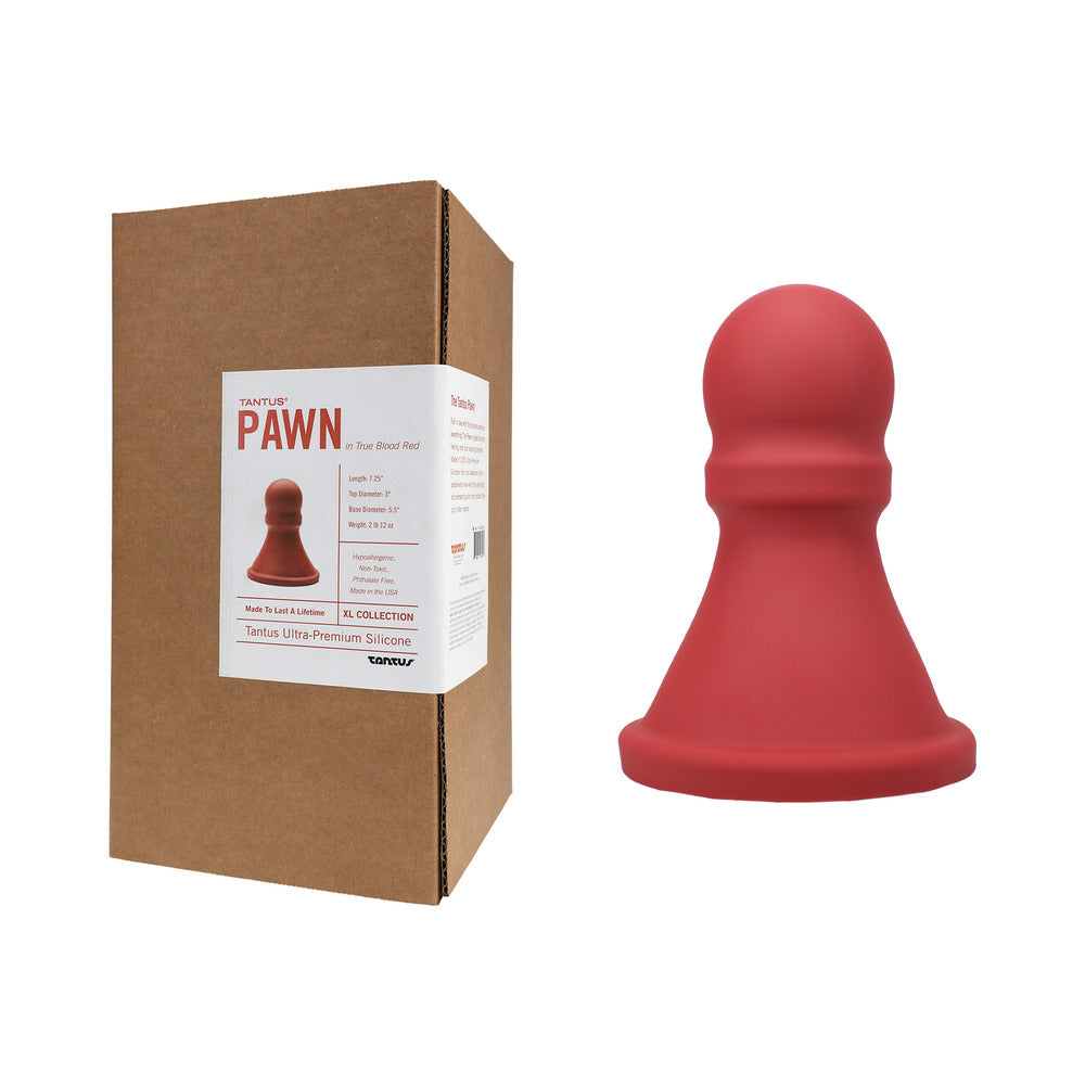 Tantus The Pawn Dildo – Red – 100% Ultra-Premium Silicone