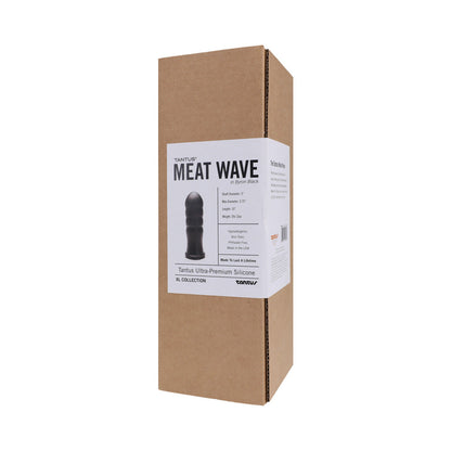 Tantus Meat Wave Anal Plug - Black - Advanced Silicone Toy